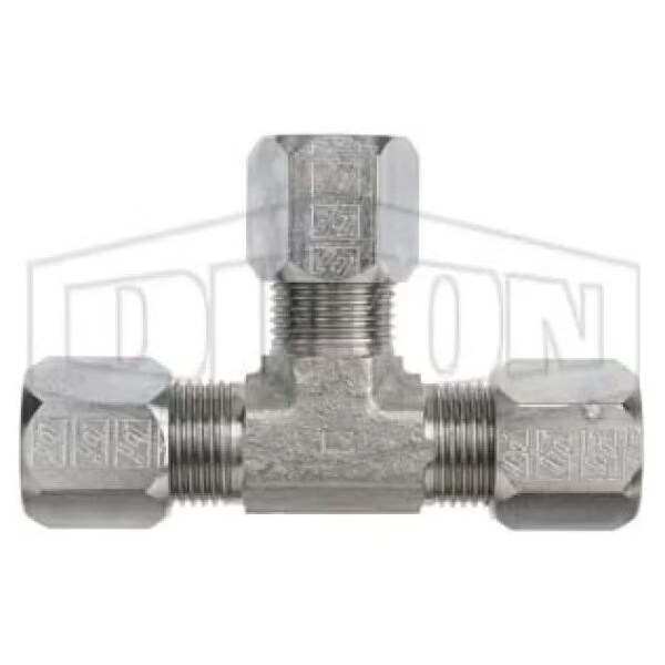 Dixon The Right Connection Flareless Bite Tube Union Tee, 5/8 in Nominal, Male Tube End Style, Steel FLC2603-10 - main