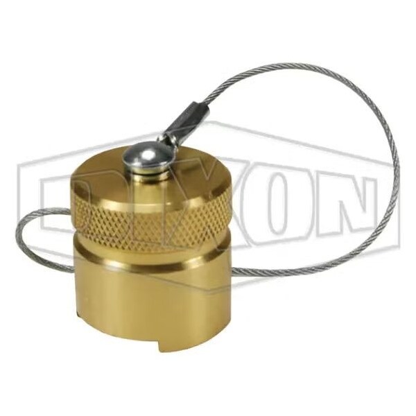 Dixon Dix-Lock Bowes Interchange Quick-Disconnect Cap, Brass, Domestic N4DC-B - main