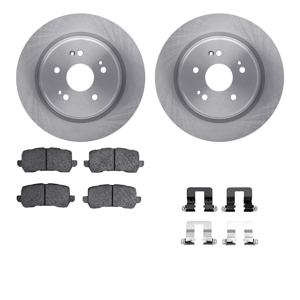 Dynamic Friction Co DFC Brake Rotor with 5000 Brake Pads and Hardware Kit 6512-58148 - main