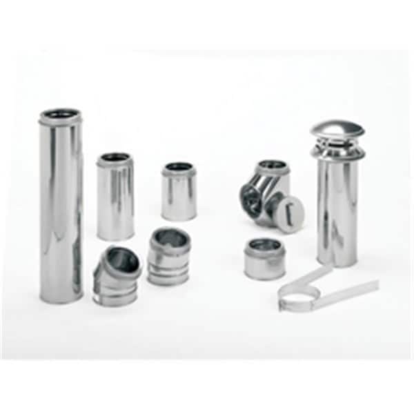 First Floor Designs 6 in. x 60 in. Duratech Factory-Built Chimney Length, 430-alloy Inner Line, Galvalume Outer Wall FI2211928 - main