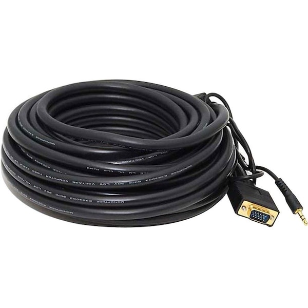 Monoprice CPU Cord, SVGA/3.5mm Stereo M to M, 35ft 3340 - main