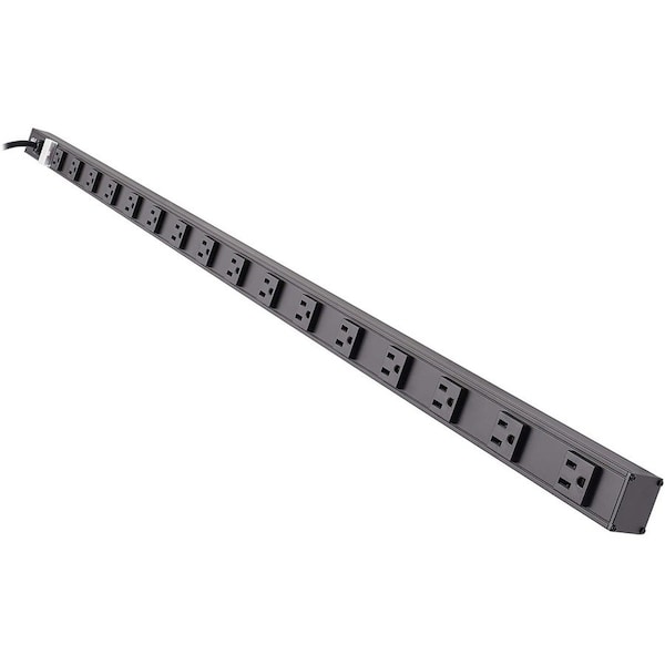 Eaton Tripp Lite Series 16-Outlet Vertical Power Strip, 120V, 15A, NEMA 5-15P, 15 ft. 4.57 m Cord, 48 PS4816B - main