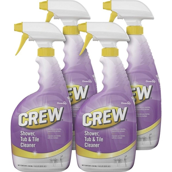 Diversey Crew Shower, Tub and Tile Cleaner, Liquid, 32 oz, PK4 CBD540281 - main
