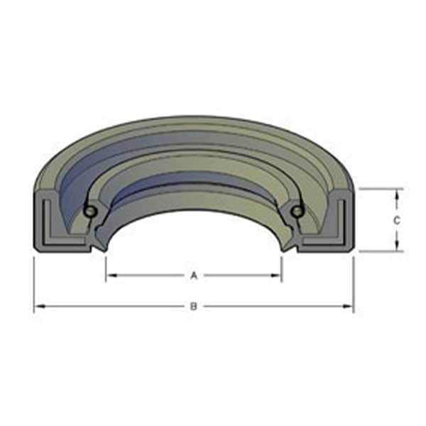 Hercules Sealing Products MOS-60X80X7BABSLV, OS-75V/STL-60.00x80.00x7.00 HP, OIL SEALS MOS-60X80X7BABSLV - main