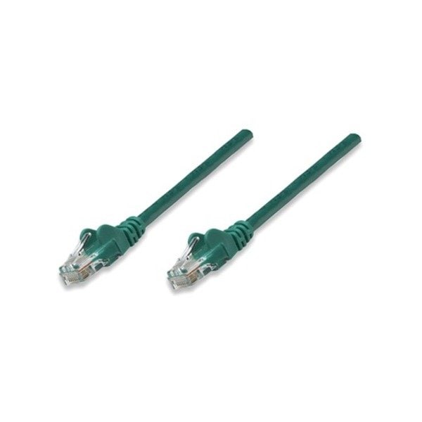 Intellinet Network Solutions 10 Ft Green Cat5E Snagless Patch Cable 319782 - main