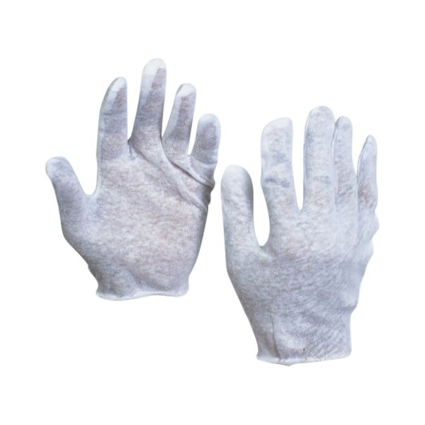 Partners Brand Cotton Inspection Gloves, 2.5 oz., L, PK12, Size L , 12 PK GLV1013L - main
