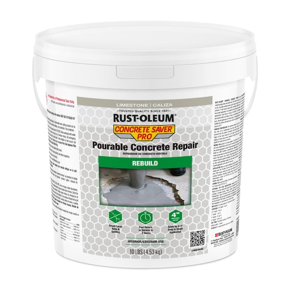 Rust-Oleum Concrete Repair Compound, 10 lb, Gray 392533 - main