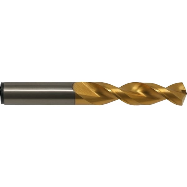 Cleveland Screw Machine Drill Bit, 23/64 in Size, 135 Degrees Point Angle, Cobalt, TiN Finish C14340 - main
