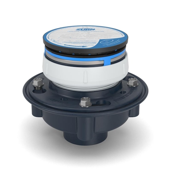 Zurn ABS, Strainer: Round, Floor Drain with Clamping Collar EZ1-AB2-R6 - main