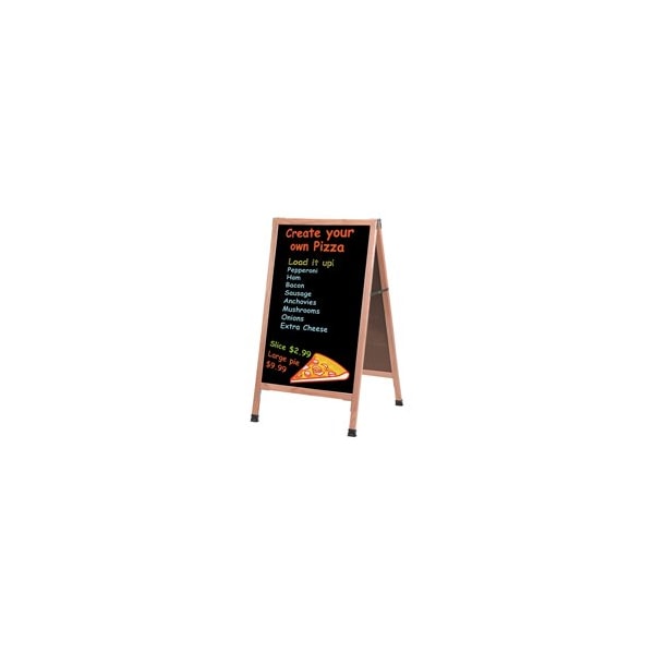 Specialty Store Services Oak A Frame Chalkboard Sidewalk Sign 90306B - main