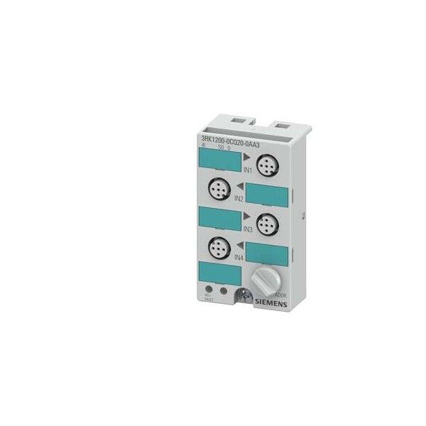Siemens AS-i compact module K45 digital 4 DI IP67 4 x input 3RK1200-0CQ20-0AA3 - main