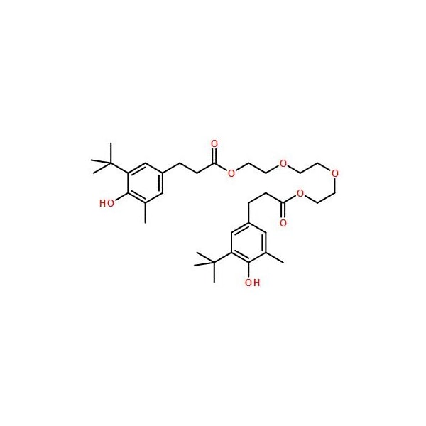 Ak Scientific Triethylene glycol bis(3-tert-butyl-4-hydroxy-5-methylphenyl)propionate (25g), CAS 36443-68-2 O831-25g - main