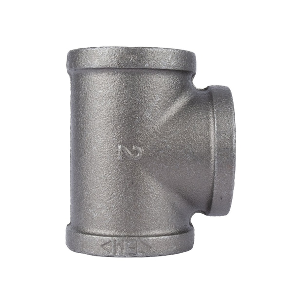 B & K 2 in. FIP each X 2 in. D FIP 2 in. D FIP Black Malleable Iron Tee 501560 - main