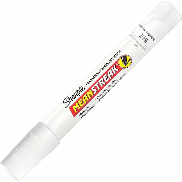 Sharpie Mean Streak Permanent Marking Stick, White SAN85018 - main