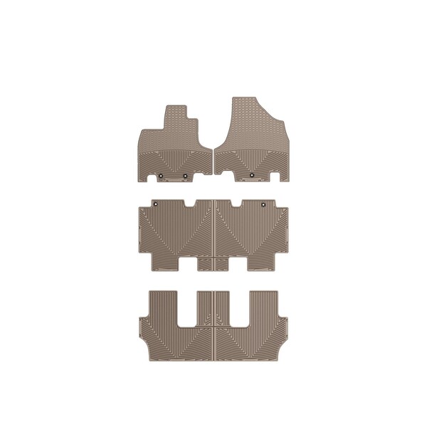 Weathertech Tan, Front, Rear, and Rear All Weather Floor Mats W211TN-W212TN-W213TN - main