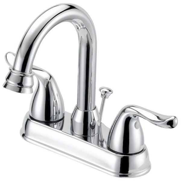 Boston Harbor Lavatory Faucet, 1.2 gpm, 2-Faucet Handle, 3-Faucet Hole, Metal/Plastic, Chrome Plated TQ-5111080CP - main