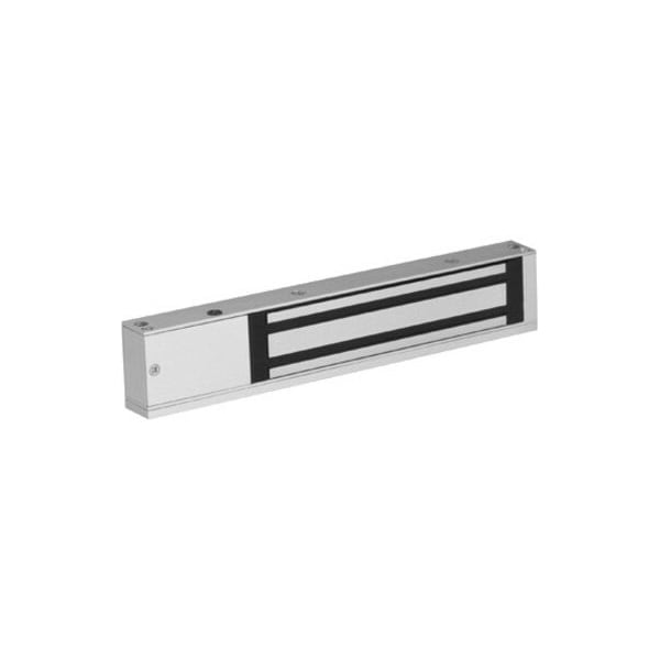 Camden Single Door Magnetic Lock, 12/24 VDC, 600lb Holding Force, Surface Mount, Satin Aluminum Clear Anodi CX-91S-06 - main