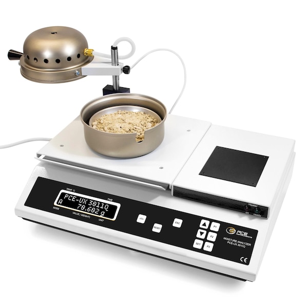 Pce Instruments Moisture balance, 0.001 g/220 g with 221-680 deg. F drying and USB/RS-232 PCE-UX 3011Q - main