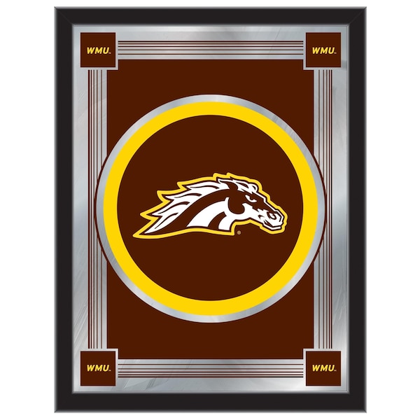 Holland Bar Stool Co Western Michigan 17" x 22" Logo Mirror MLogoWestMI - main