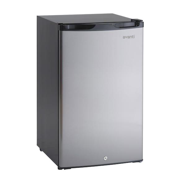 Avanti 4.4 cu. ft. Compact Refrigerator, Stainless Steel with Black Cabinet AR4456SS - main