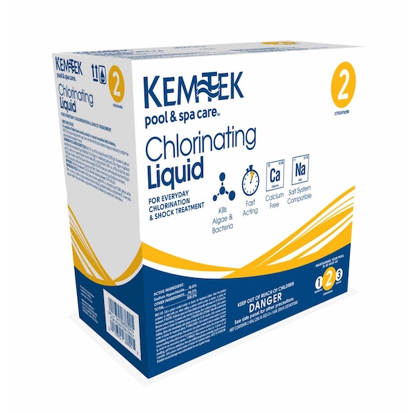 Kem-Tek 2pk Liquid Chlorinating Chemicals 1 gal 26009047371 - main