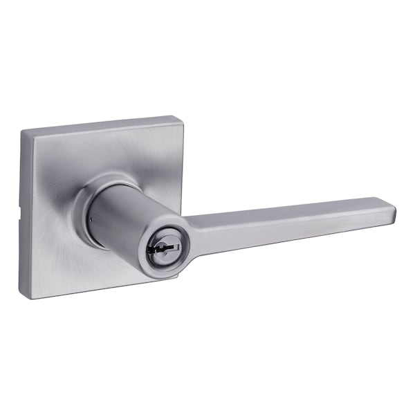 Safelock Daylon Lever with Square Rose Storeroom Lock with 4AL Latch and RCS Strike Satin Chrome Finish SL6500DALSQT-26D - main