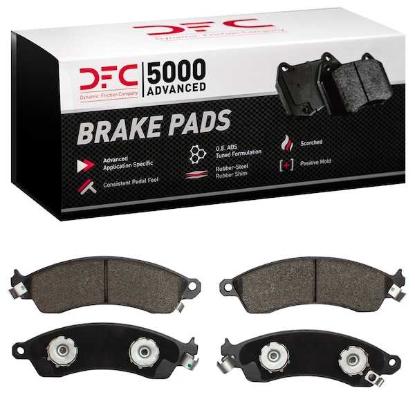 Dynamic Friction Co DFC 5000 Advanced Brake Pads - Semi Metallic 1551-0412-00 - main