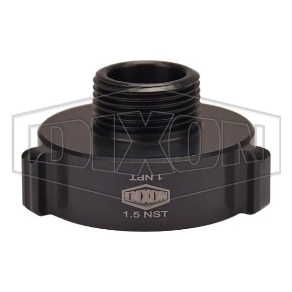 Dixon Style N37 Rocker Lug Hydrant Adapter, 1-1/2 x 1 in, Female NST NH x MNPT, Aluminum, Hardcoat Anodi N37-15F10T - main