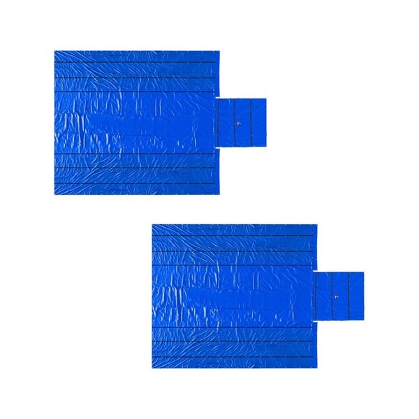 Mytee Products Blue Airbag/Parachute Ultra Light Lumber Tarp 24ft x 27ft 8ft Drop 14Oz Vinyl, 2PK LT-AB-BLUEx2 - main