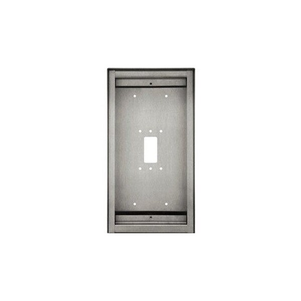 Aiphone Surface Mount Box For IXG-DM7-HID, Stainless Steel Finish SBX-IXGDM7 - main