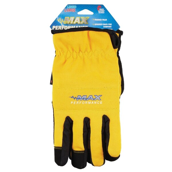 Midwest Gloves & Gear Max Performance Mens Large Thinsulate Lined Work Glove MX450TH-L-DC-72 - main