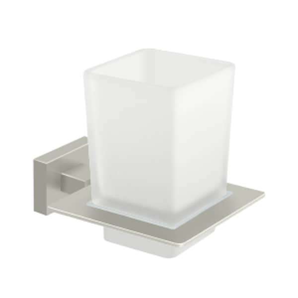 Deltana Frosted Glass Tumbler Set 55D Series Satin Nickel Finish 55D2014-15 - main