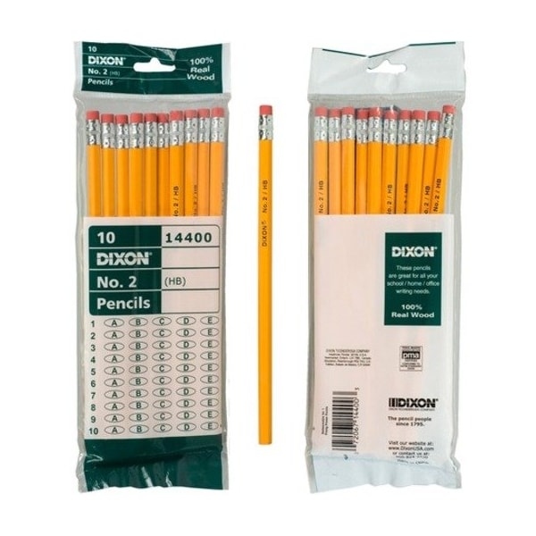 Dixon Ticonderoga Variety Pack, No 2 Pencils, Erasers, Pencil Grips Set, PK6, 6PK 14428 - main