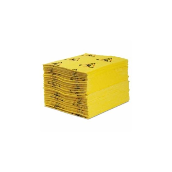 Brady Spc SPC High Visibility Safety & Chemical Absorbent Mat, Abs 38 gal, 15 in x 19 in, 200PK 655-CH200 - main