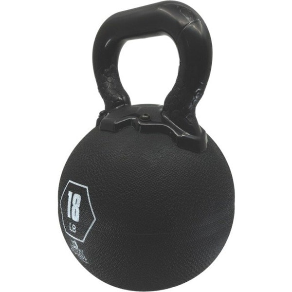Champion Sports Durable Rhino Kettle Bell, Yellow, 18lb RKB18 - main