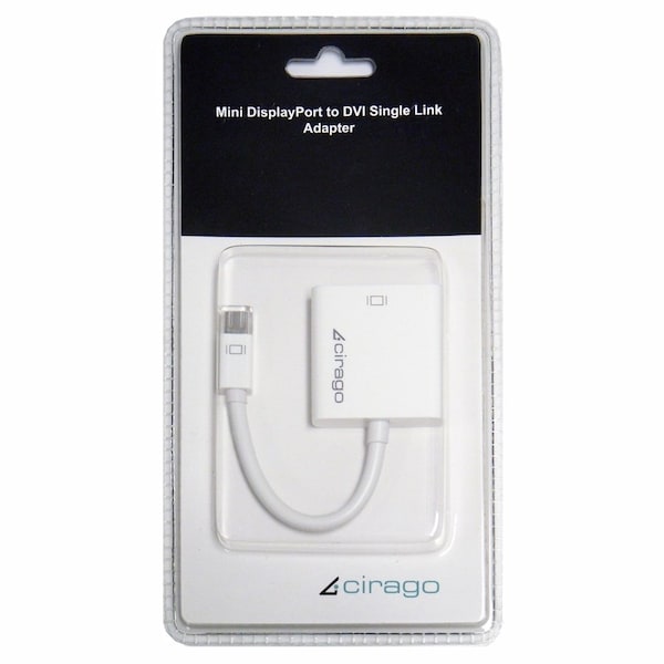 Cirago International Cirago DPN2022 mini DisplayPort to DVI Adapter, 4" White DPN2022 - main