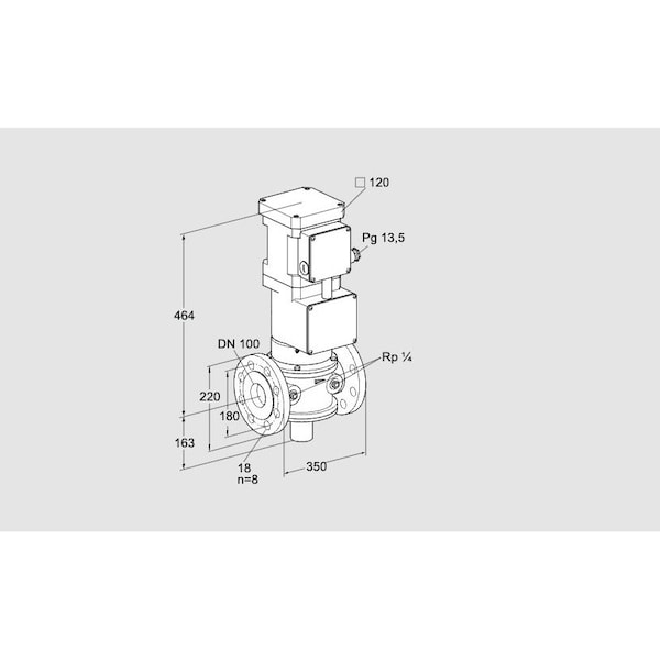 Honeywell Kromschroder VLV, MTR, GAS, VK 100F40T5HG93D KS85317050 - main