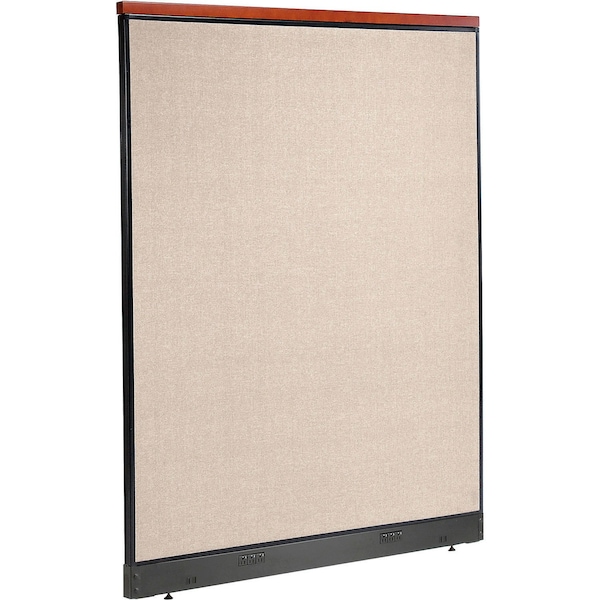 Global Industrial Interion Deluxe Electric Office Partition Panel, 60-1/4"W x 77-1/2"H, Tan 277562ETN - main