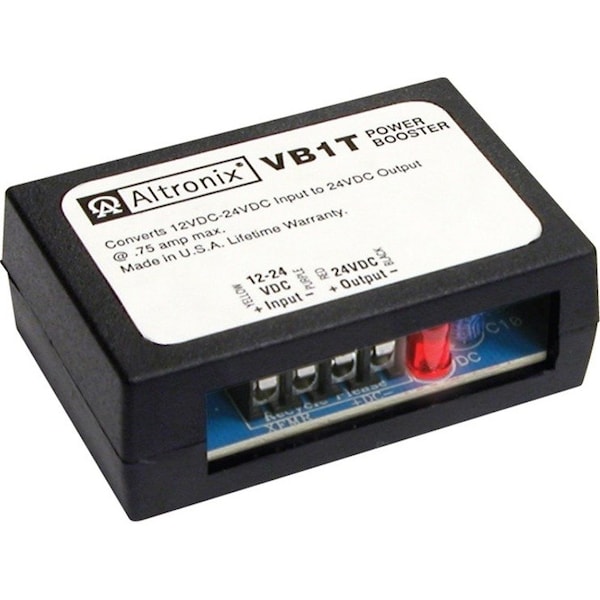 Altronix POWER BOOSTER 12-24VDC IN TO, 24VDC at .75 AMP OUTPUT, SPRING TERMINALS VB1T - main