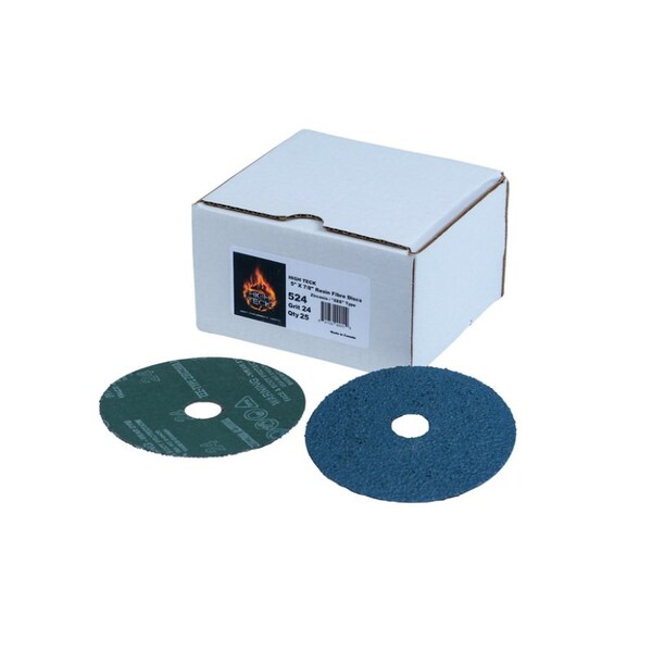 High Teck Products 5in Grinding Disc, 24 Grit, Zirconia, 25PK 524 - main