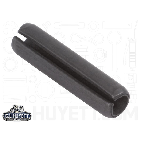 Huyett Slotted Spring Pin, Standard Duty, Phosphate Coat High Carbon Steel, .188 Dia x .75 L x .040 Wall MS16562-142 - main