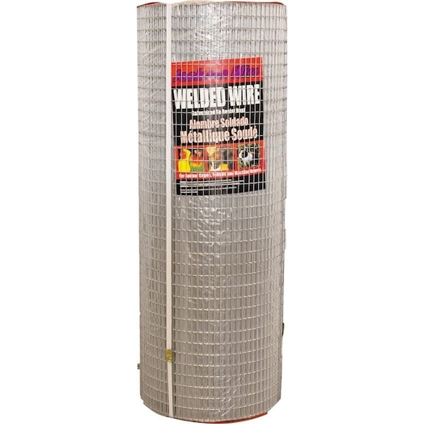 Jackson Wire 10 08 38 14 Welded Wire Fence, 100 ft L, 36 in H, 12 x 1 in Mesh, 16 Gauge, Galvanized 10083814 - main