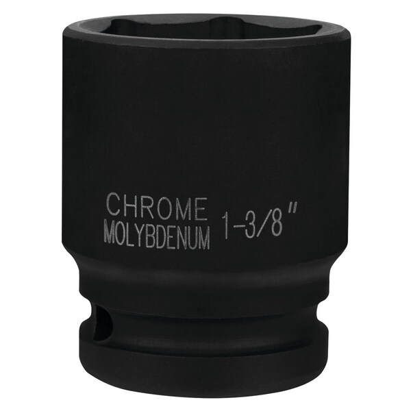 Performance Tool 3/4 in. Dr. 1-3/8 in. 6pt Impact Socket, Cr-Mo, Laser Etched, Black Oxide M740-44 - main