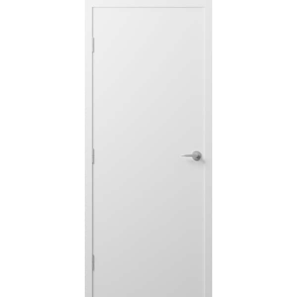 Sartodoors Firerated 90 Min Interior Door, 1888 Primed White, Single Flush Panel Metal Frame Handle 36 x 80 R FIRERATED1888ID-PRI-36-RH-O - main