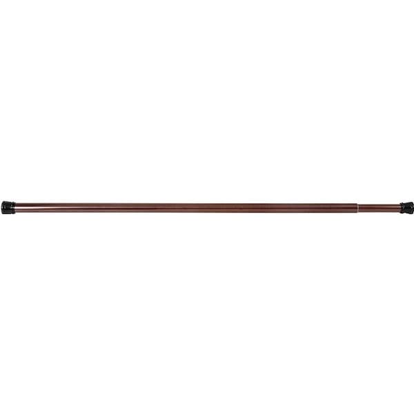 Simple Spaces Shower Curtain Rod, 7-1/2 lb, 41 to 76 in L Adjustable, 1 in Dia Rod, Steel, Venetian Bronze SD-SR41-VB - main