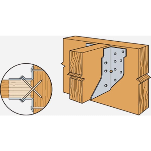 Simpson Strong-Tie ZMAX 2X6 16 ga Double Shear U-Shaped Joist Hanger HUS26Z - main