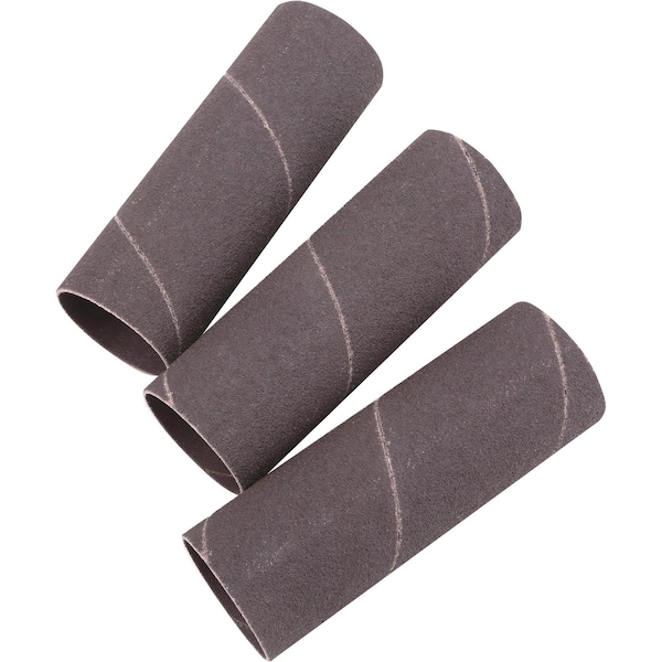 Grizzly 1-1/2" Dia. x 4-1/2" A/O Hard Sanding Sleeve, 60 Grit, 3PK H5445 - main