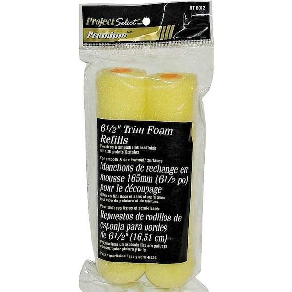 Linzer Paint Roller Cover, 3/8 in Thick Nap, 6-1/2 in L, Foam Cover RT6012 - main