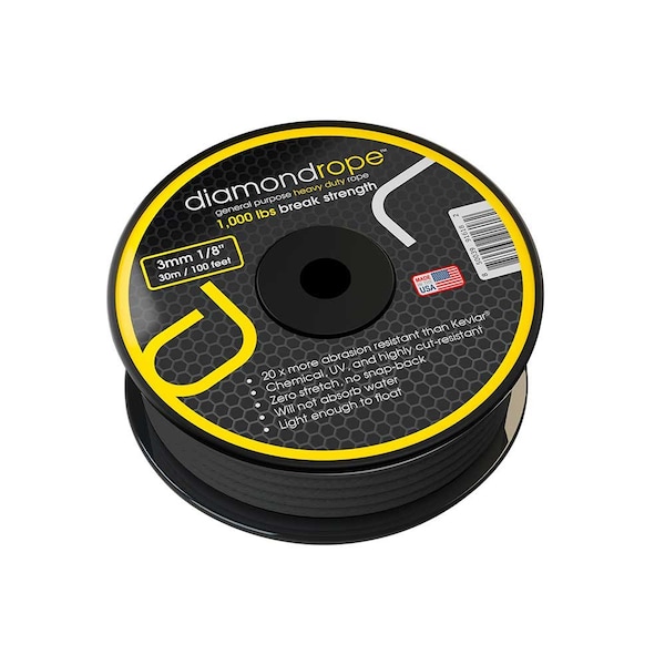 Diamond Performance Diamondrope 3.0mm/1/8-In. x 100-Ft./30 M. Spool DRGP10018.DIA - main