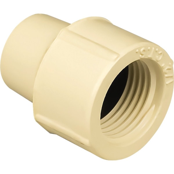 Charlotte Pipe And Foundry 1/2'' FIP Schedule 40 Threaded PVC Adapter CTS 02102 0600HA - main